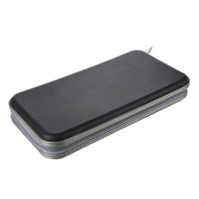 80 Disc Album CD DVD Carry Cover Case Wallet Storage Holder Bag Hard Box - Black