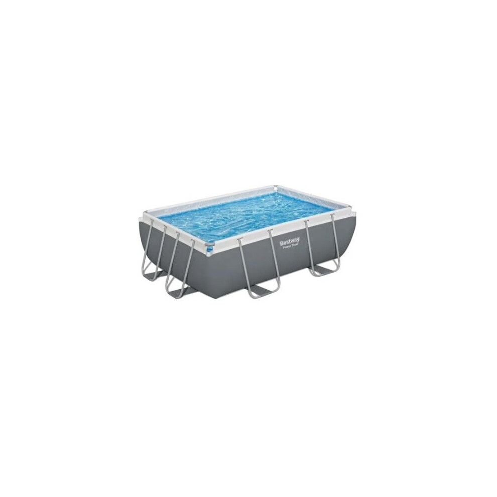 Bestway Power Steel 9'3" x 6'5" x 33" Rectangular Pool Set