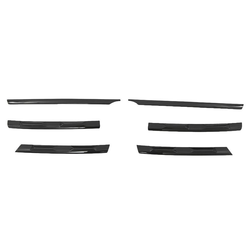 For Mk2 2016-2021 Glossy Front Bumper Mesh Center Grille Grill Moulding Strips Cover Trim Black 4762527077885