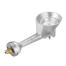 High Pressure Propane Cast-Iron Round Burner Head, Propane Burner Head with Orifice Brass Fitting