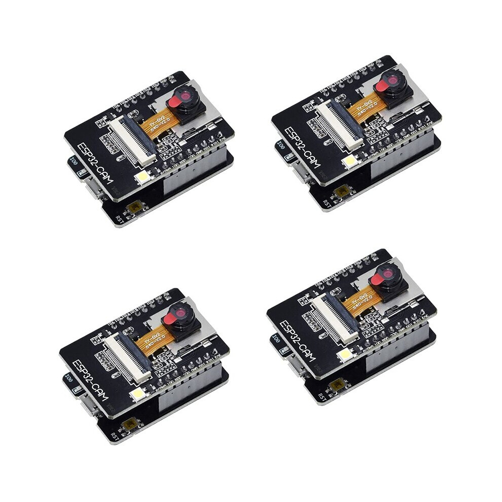 4-Pack Esp32-Cam Wifi Bluetooth Board Esp32-Cam-Mb -Usb To Serial Port Ch340g With Ov2640 2Mp Camera Module 4762527018994