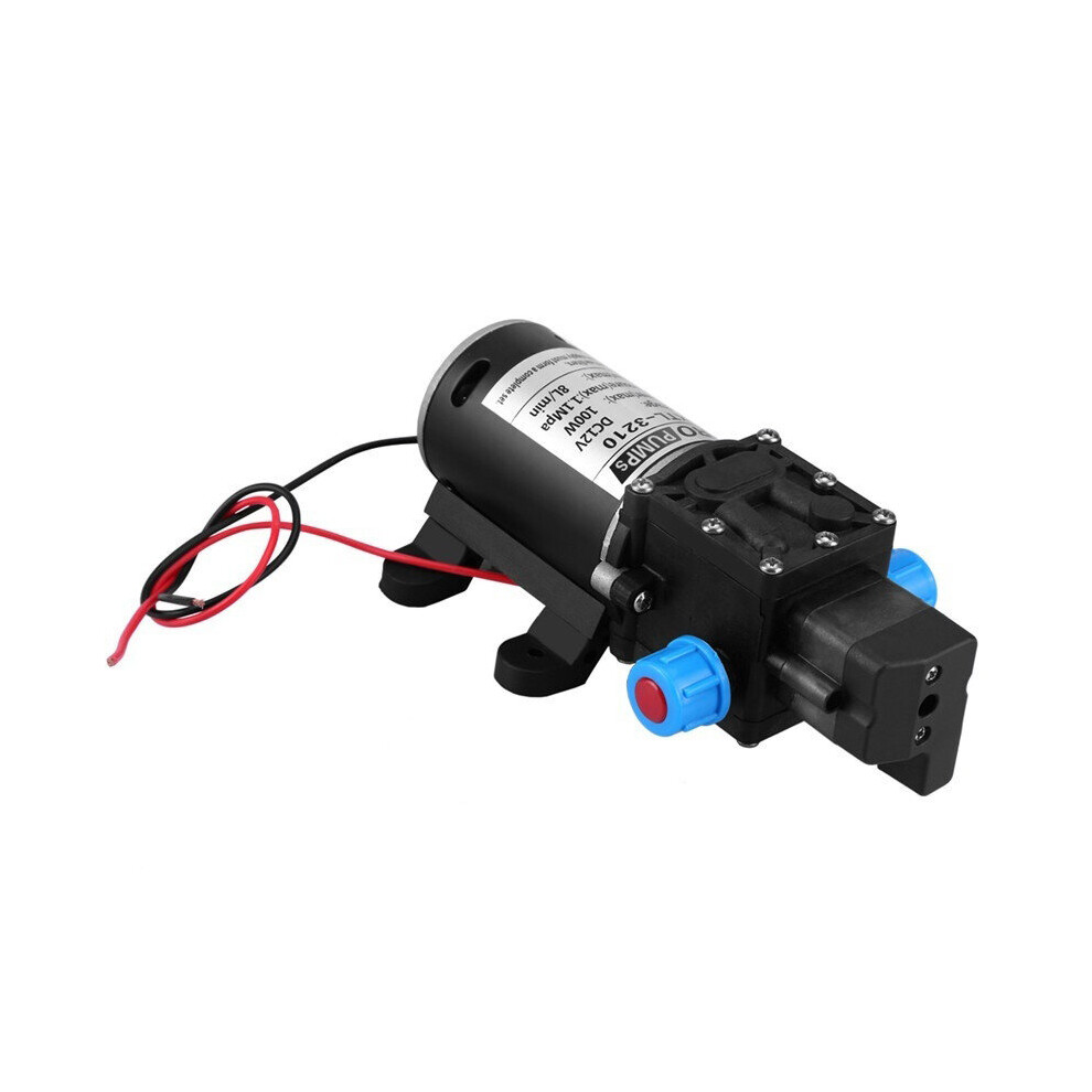 12V 100W High Pressure Self Priming Water Pump 160Psi 8Lpm Camping Boat