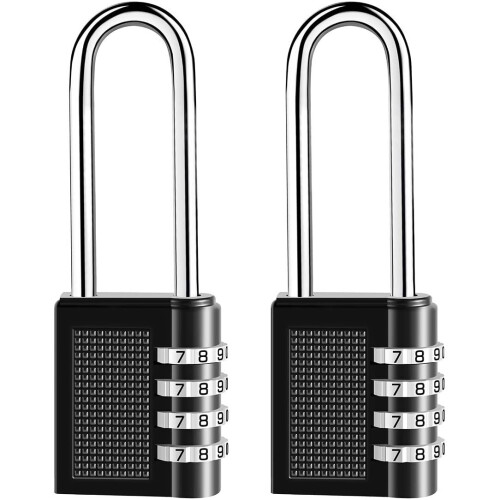 Long Shackle Combination Lock High Performance Padlock 4 Digit ...