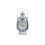 (Light Silver) Vintage Oil Lamp Alarm Clock Room Decor 1