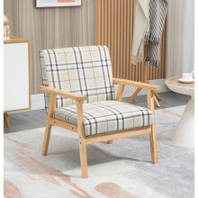 Danish Accent Chair Vintage Mid Century Style Lounge Armchair Fabric Sofa Seat