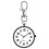 (Black white) Mini Retro Pocket Watch Student Keychain Watch 1