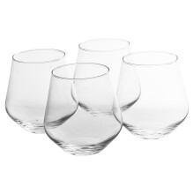 (Set of 4) Boxed Set of 4x450ml Whiskey Brandy Cognac Glasses