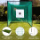 Golf Driving Practice Cage 10ft 3m High Impact Hitting Net Kunstrasenmatte 13