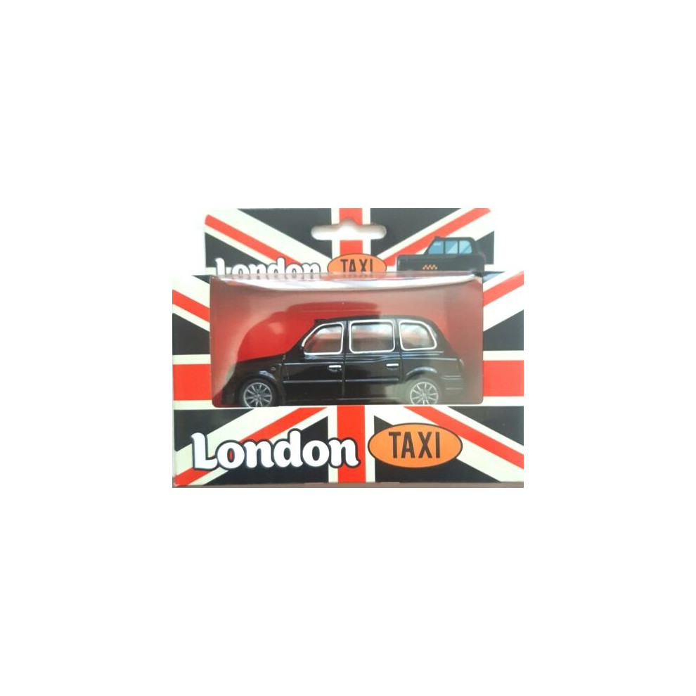 Routemaster London Cab Taxi Car Model Pull Back & Go Kids Toy Die Cast Metal Black