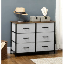 Industrial Chest Drawers Rustic Metal Sideboard Small Vintage Storage Cabinet