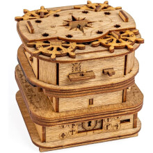iDventure Cluebox - Davy Jones Locker - Smart Wooden Puzzle - Escape Room In A Box