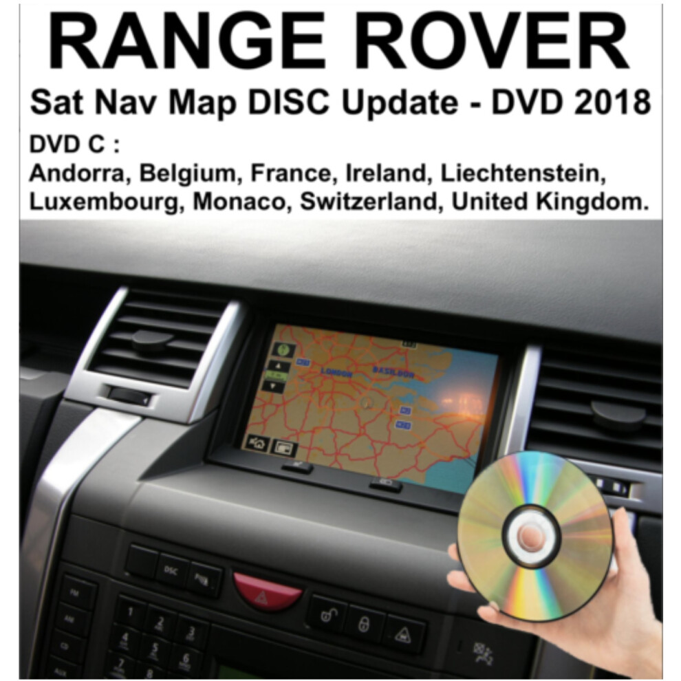 Sat Nav Navigation Disc Dvd Map Update For Range Rover, Discovery 3 Uk