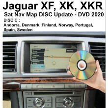 Jaguar 2020 Sat Nav Map Disc Update UK & Europe for XF/XK/XKR – Denso DVD Update v1 UK Disc B