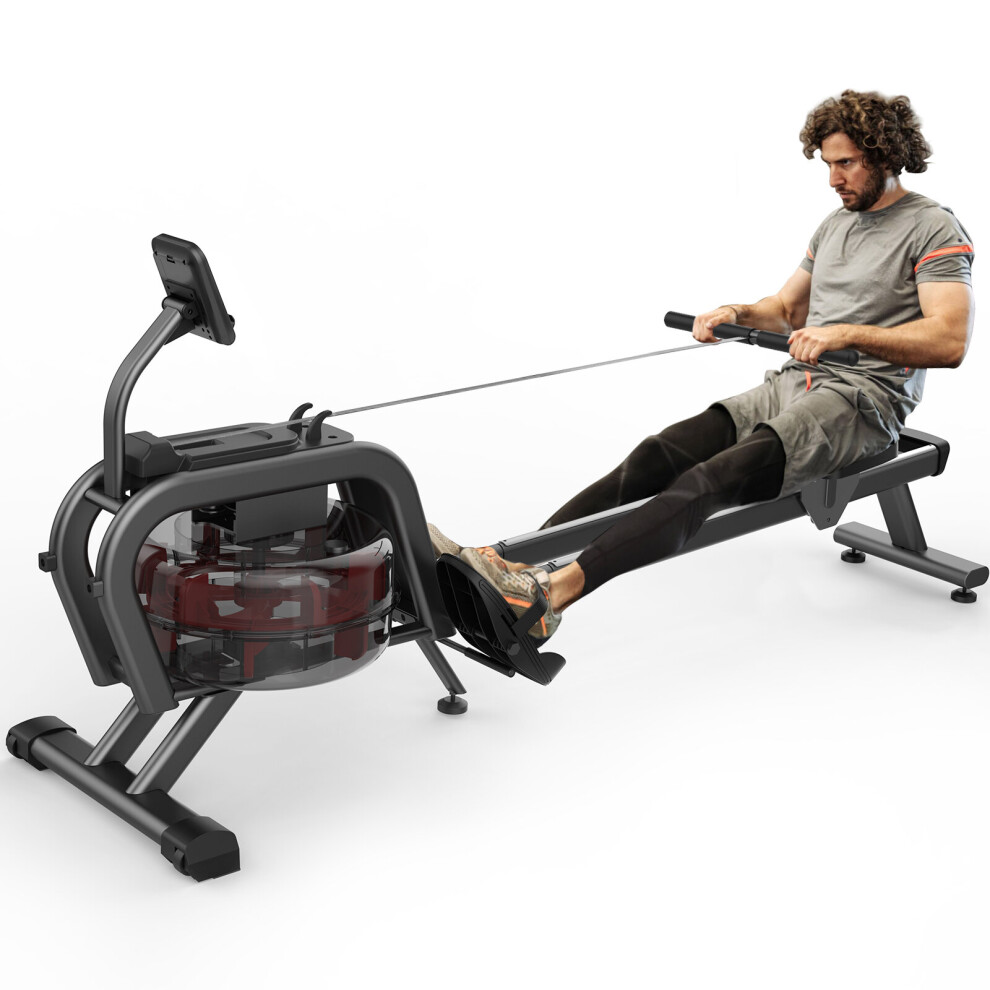 Dripex Rowing Machine Water for Home Use, LCD Monitor