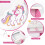 Casart Kids Vanity Table and Chair Set Princess Makeup Dressing Table 6