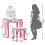 Casart Kids Vanity Table and Chair Set Princess Makeup Dressing Table 2