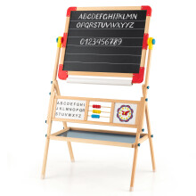 3-in-1 Kids Wooden Art Easel Adjustable Standing Easel Kids Art Easel