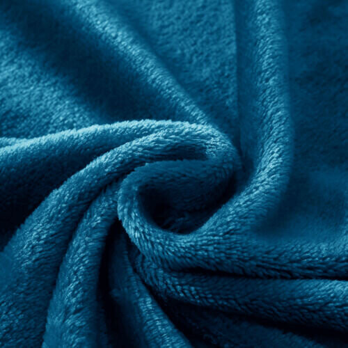 (TEAL, DOUBLE) Soft Thick Fleece Blanket Sofa/Couch/Bed Throw UK 1