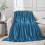 (TEAL, DOUBLE) Soft Thick Fleece Blanket Sofa/Couch/Bed Throw UK 4