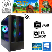 Gaming PC Computer Intel Quad Core i3 8GB RAM 1TB HDD WiFi Windows 10 - Refurbished
