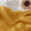 (MUSTARD, KING) Soft Thick Fleece Blanket Sofa/Couch/Bed Throw UK 5