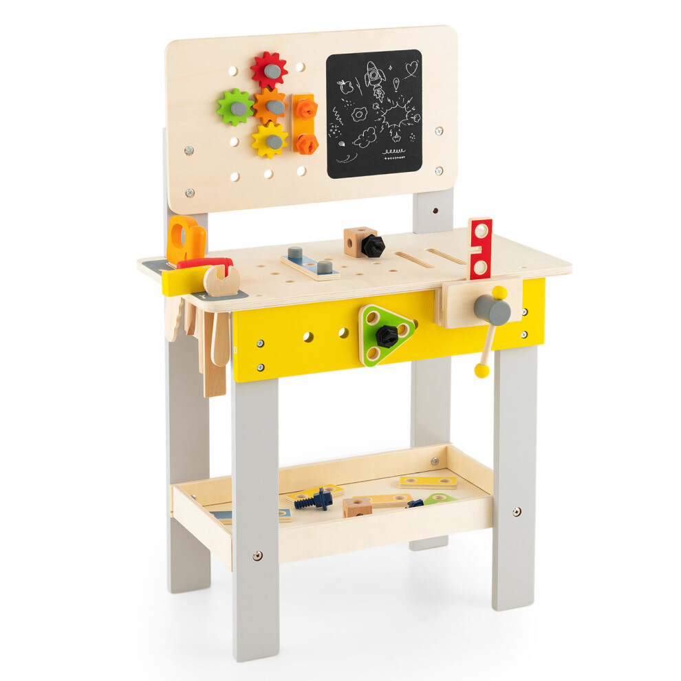 Wooden Tool Workbench Toy for Kids Work Bench Construction Toys