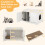 Casart Cat Litter Box Enclosure Decorative Cat Box Cabinet Storage Bench 2
