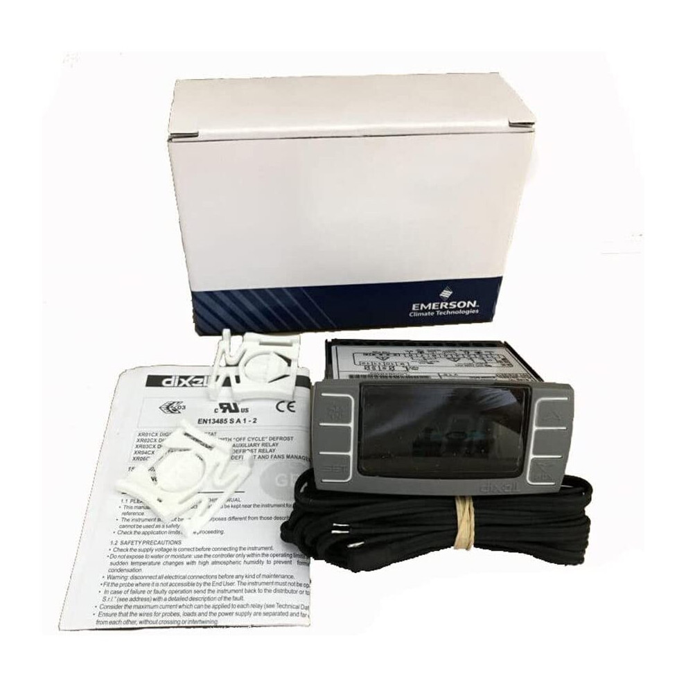 Autopartvincently Dixell Xr02cx-5R0c1 Digital Thermostat Controller Off Cycle Defrost 230V/50-60Hz With 1 Probe For Fridge Freezers Heating Appliances
