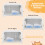 Casart Cat Litter Box Enclosure Decorative Cat Box Cabinet Storage Bench 5