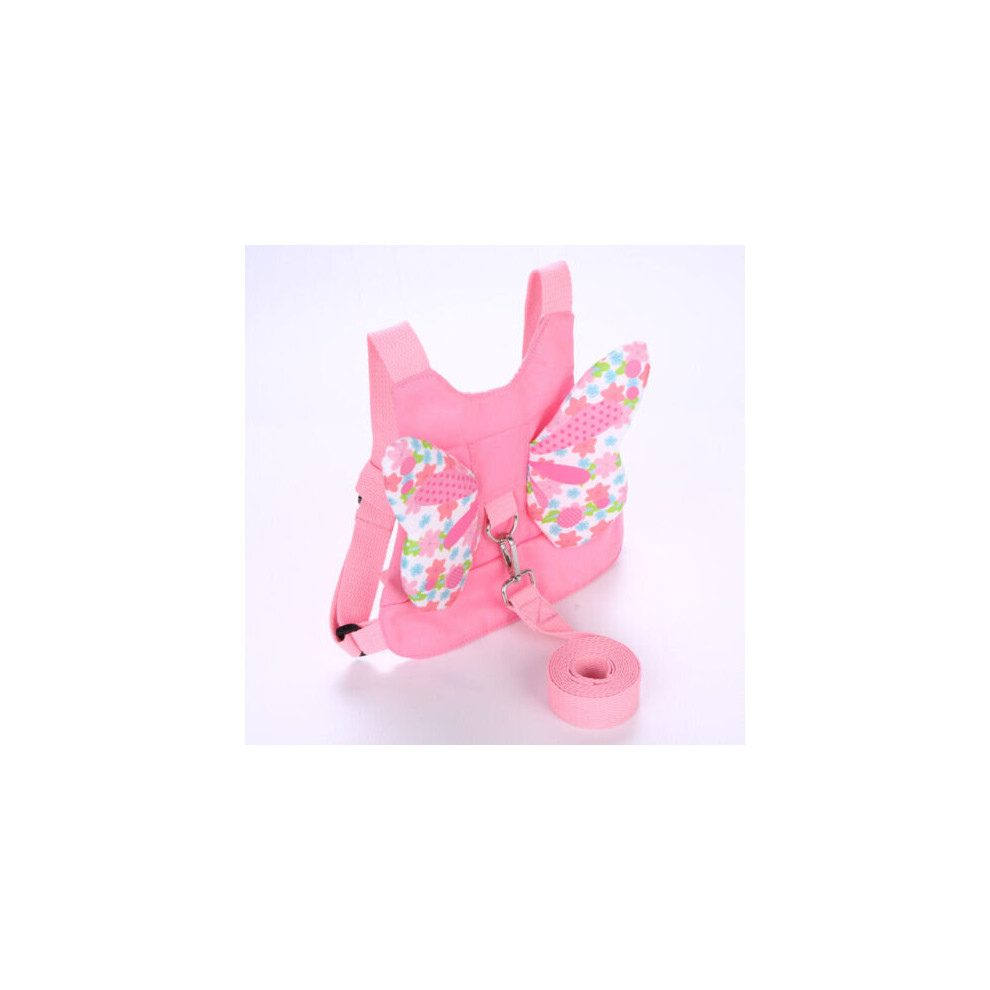 (Pink butterfly) Baby Safety Toddler Wing Walking Harness Child Strap Belt Keeper Reins Aid