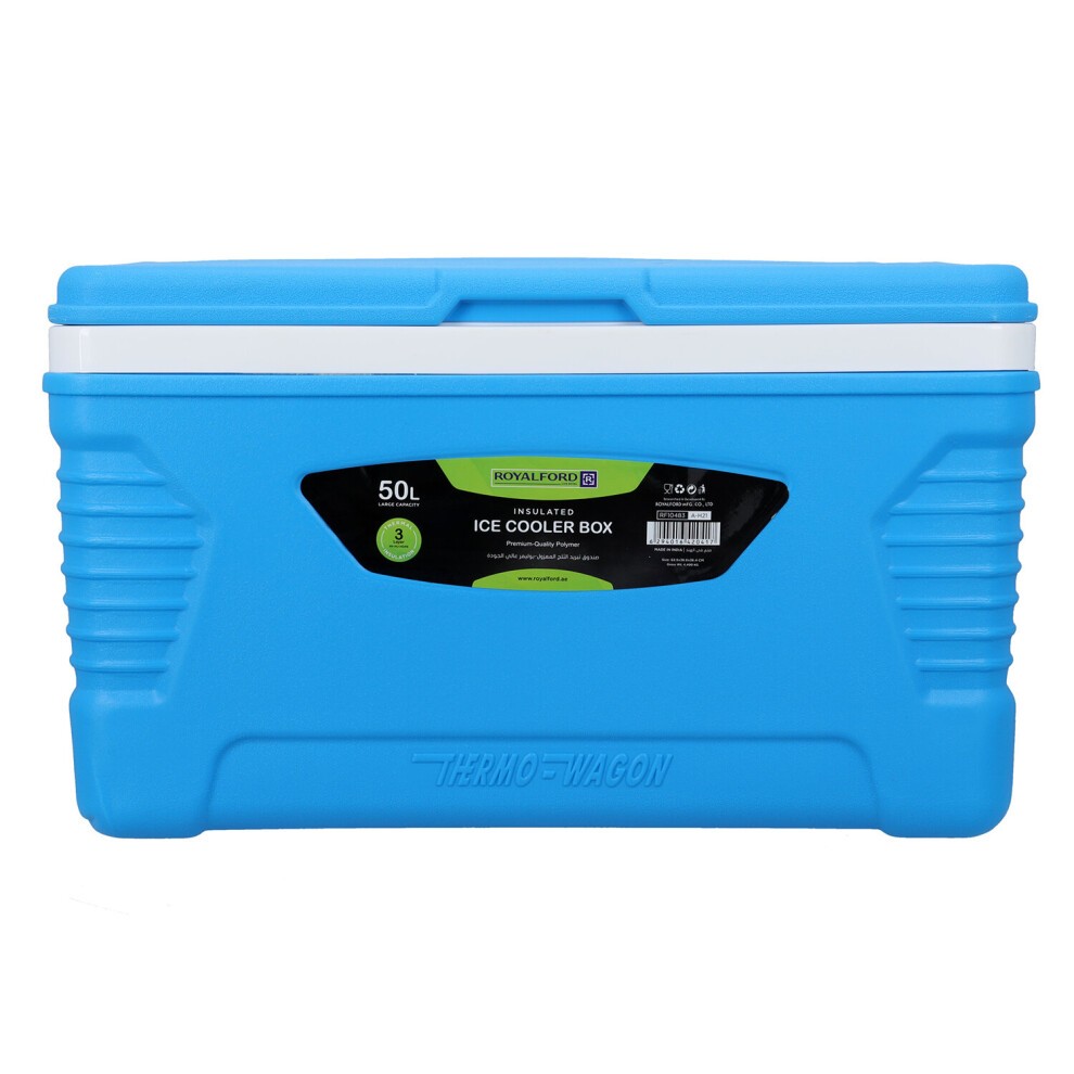 Royalford (Blue, 50 L) Portable Insulated Ice Cooler Box