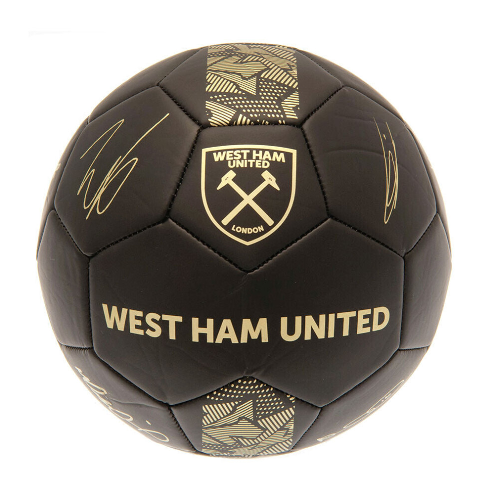 Taylors West Ham United Fc Skill Ball Signature Ph Gold