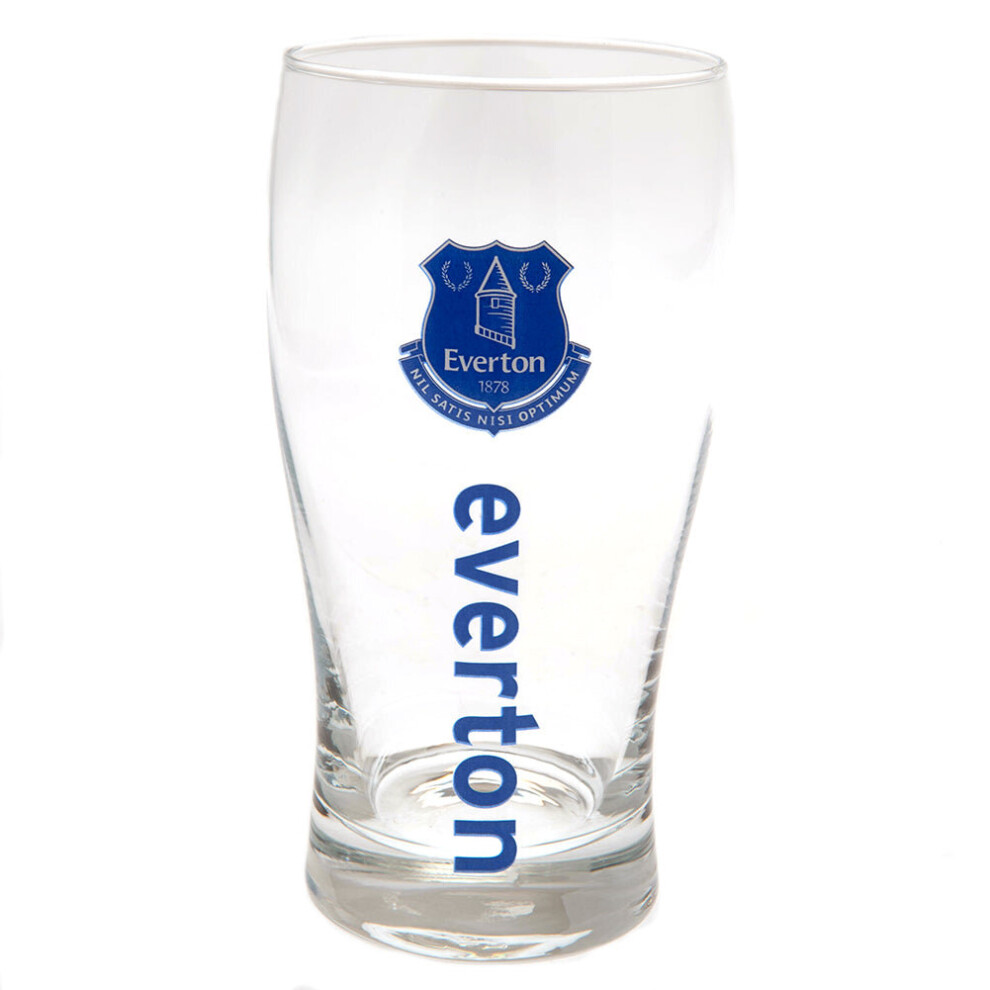 Taylors Everton Fc Tulip Pint Glass Blue