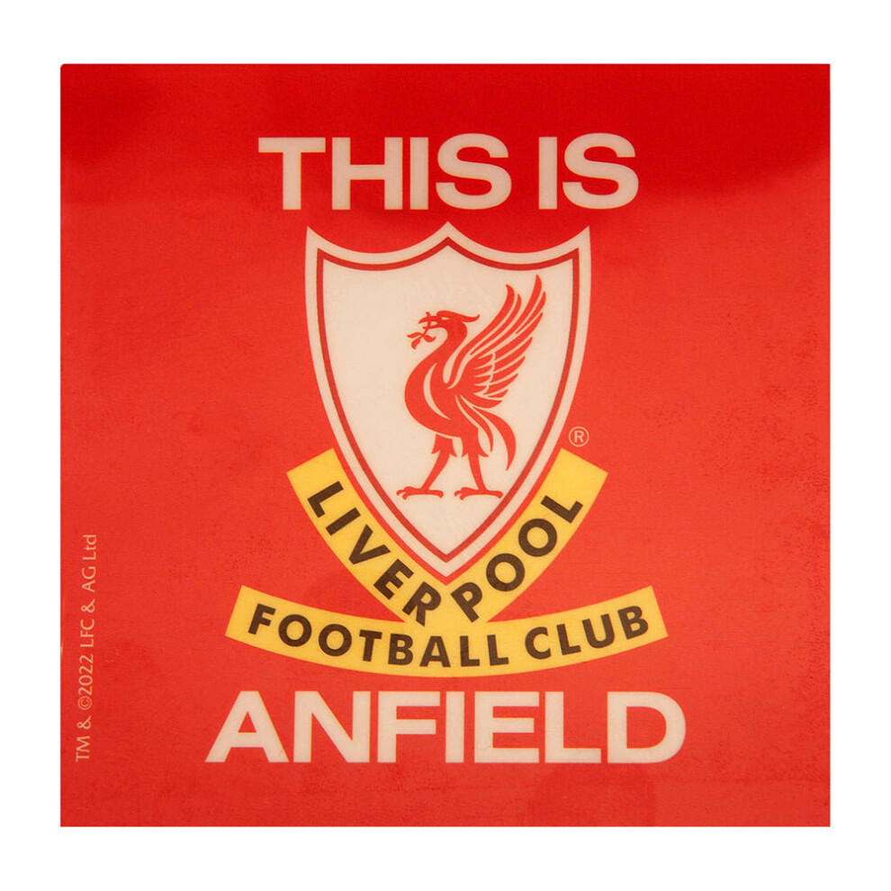 Liverpool Fc Single Car Sticker Tia Red 5055488250343