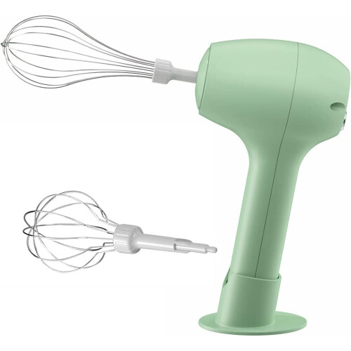 Cordless Hand Mixer, Electric Whisk (Green) 1