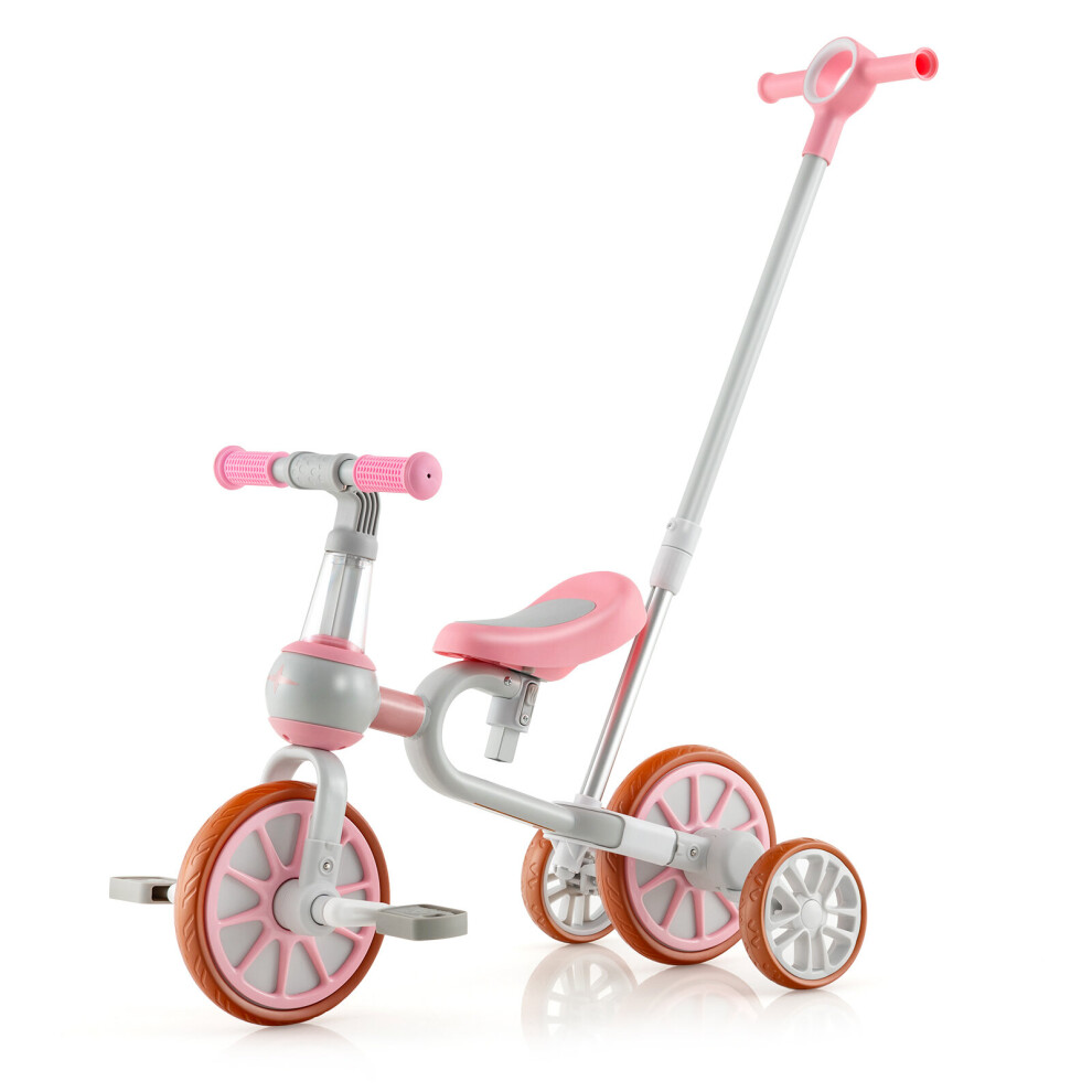 4 in 1 Kids Tricycle for 2-4 Years Old Toddler Balance Bike