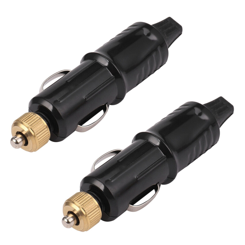 2X 12/24V Replacement Car Lighter Socket Plug Adapter Charger + Fuse Set 4762527006564