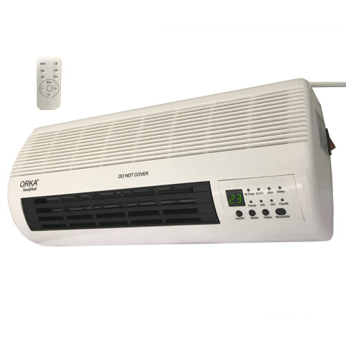 WHITE Timer PTC Heater bathroom electric wall mounted Remote Control on ...