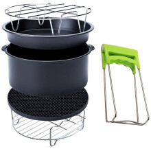 Air Fryer Accessories, Universal XL Kit for Tower Duronic and Phillips (3.2QT/3L Up), Set of 6-7 Inches
