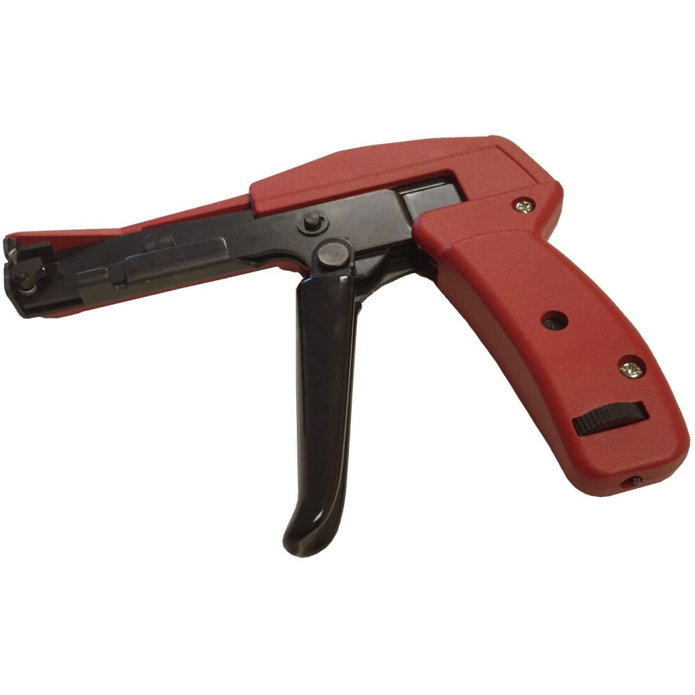 Heavy Duty Cable Tie Gun Tensioner & Cutter Tool for 2.4-4.8mm Nylon Zip Ties