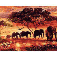 DIY Painting by Numbers for Adults and Children, Pre-Printed Canvas Oil Painting Kits, Home Decor, 40.6 x 50.8 cm