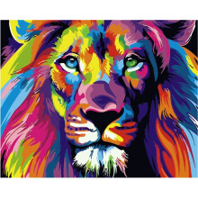 DIY Oil Painting Painting by Numbers Kit for Adults Beginners Colorful Animals Painting on Canvas 16 x 20 inch