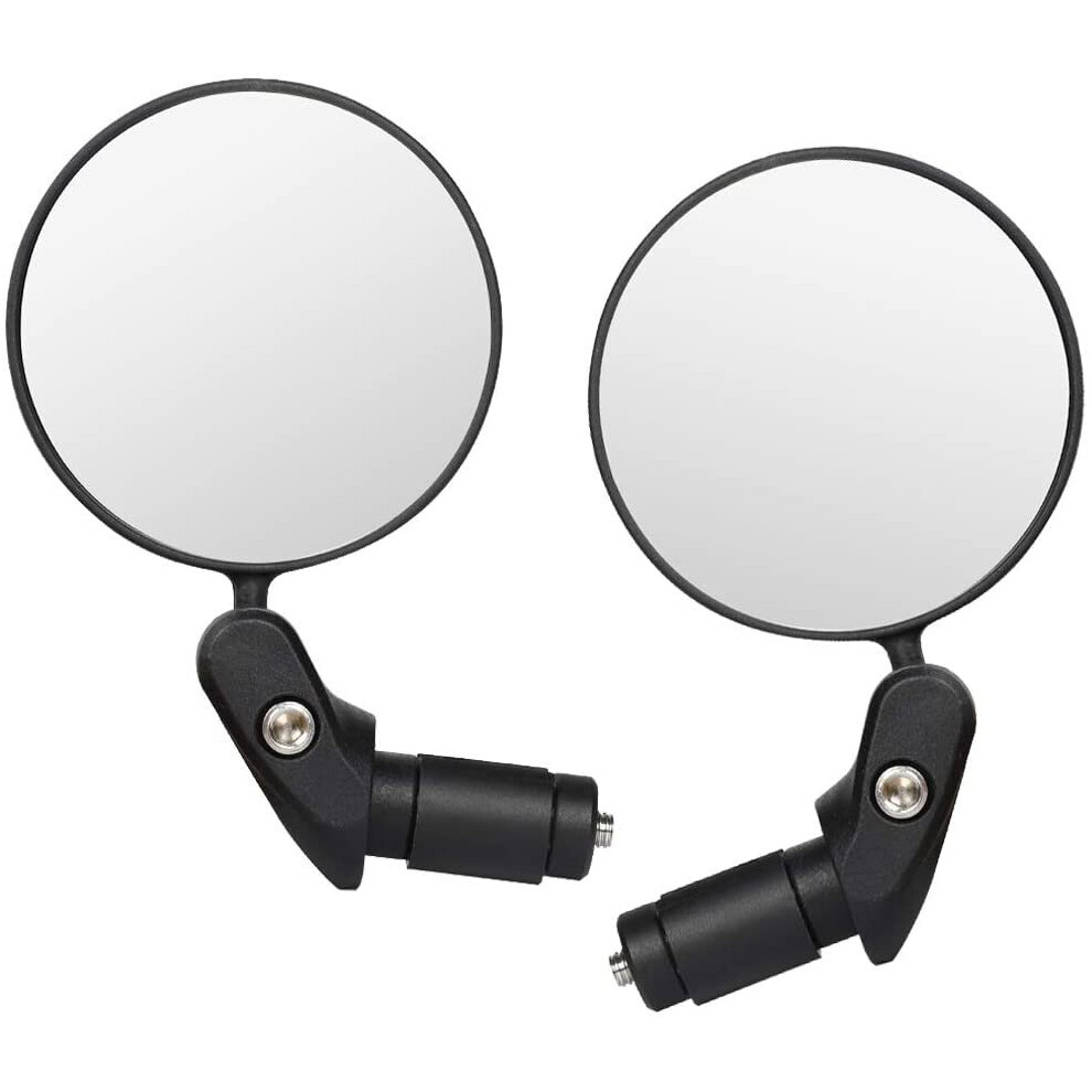 Pack of 2 Bicycle Mirrors, Cycling Bicycle Rear View Mirrors, Foldable Bicycle Mirror for E-Bike, 360 Degree Rotation for Road Bike and Mountain