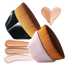 Foundation Brush Make-Up Brush Petal Shaped Foundation Brush for Liquid Powder Brush Flawless Brush Easy Operation Seamless Make Up Brush (2Pieces