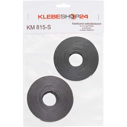 hook and loop Tape Self-Adhesive Sets, black 1
