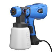 Electric Paint Spray Gun HVLP Handheld Paint Sprayer with 1000ml Painting Container 3 Spraying Patterns Detachable Easy to Use & Clean