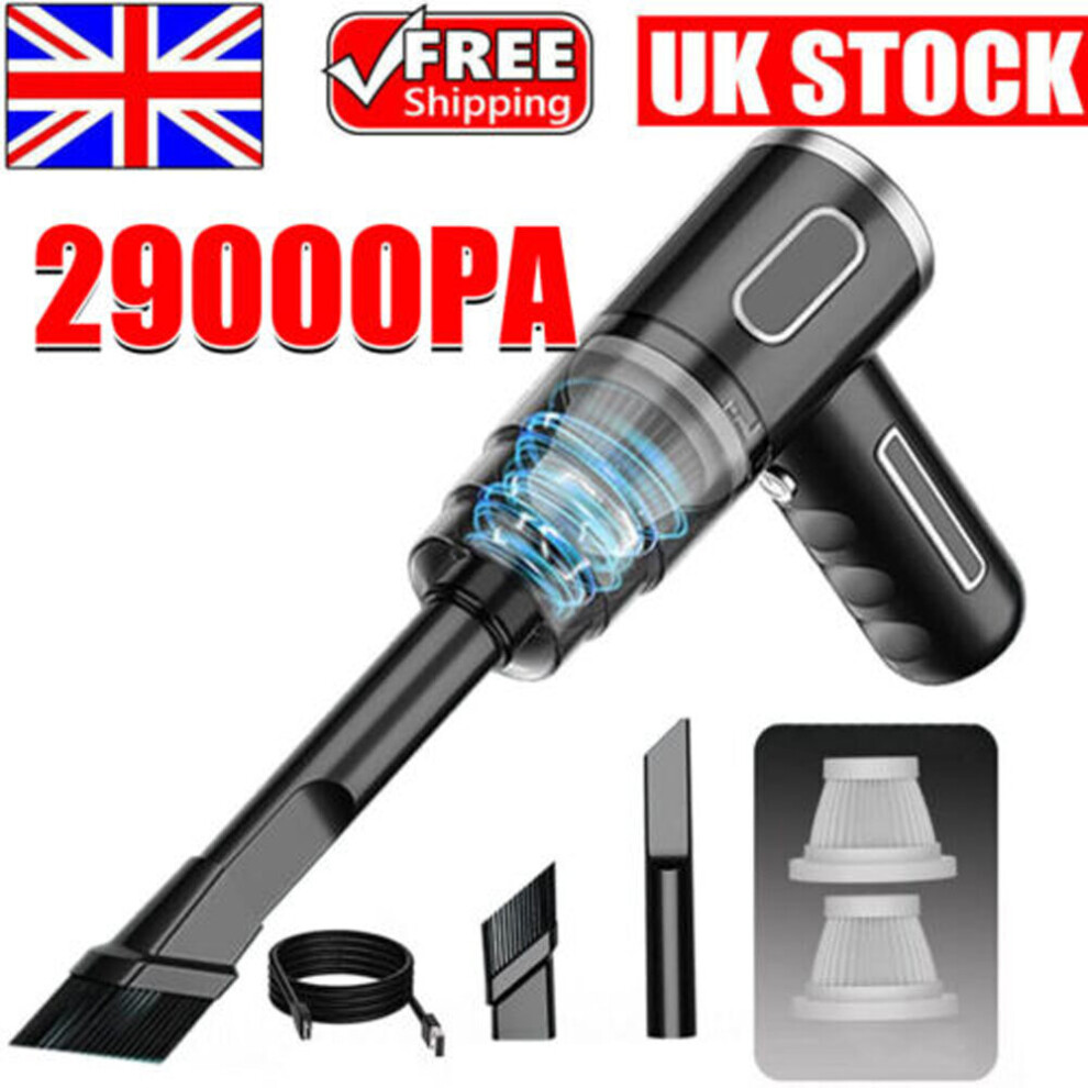 Wireless Vacuum Cleaner Car Handheld Vacuum Power Suction Rechargeable-image-OPC-PBHMRDH-NEW