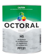 Octoral PF131 + H23 Grey HS Primer Surfacer with Very Fast Hardener 4Litre Kit