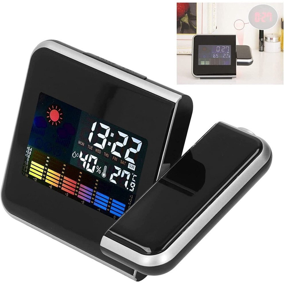 Smart Alarm Clock USB Digital Projection Temperature Time Projector UK