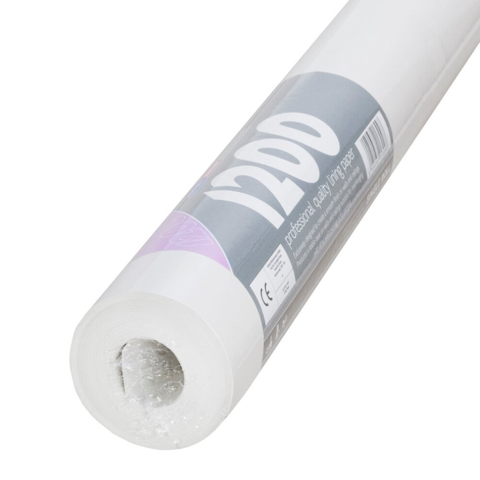 Erfurt Mav Professional Lining Paper 1200 Grade Single Roll 10 Metres 5025137213098